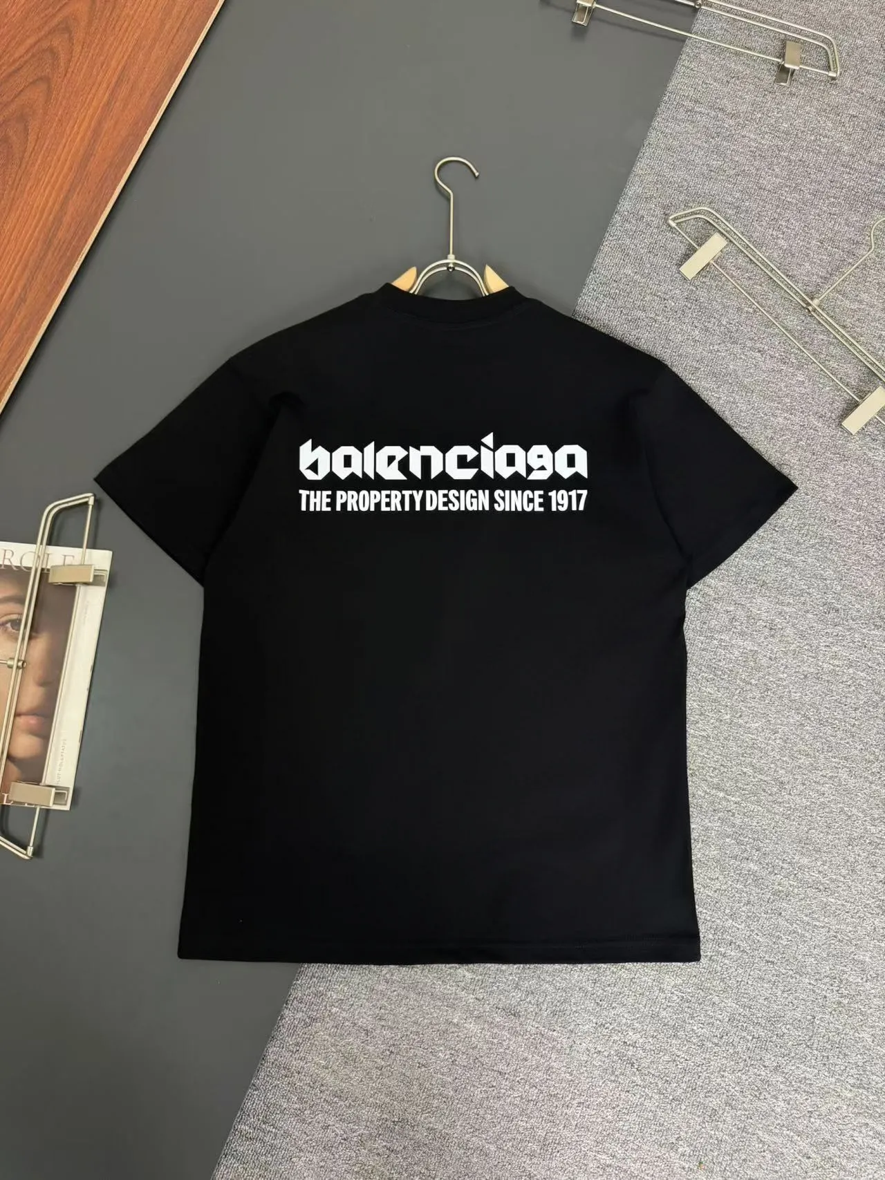 Balenciaga* *320g t logo New Arrival t ， ， Versatile ：Black White Sizes：S M L XL XXL